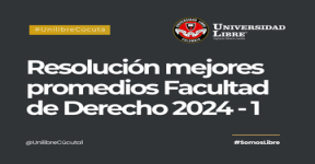Mejores Promedios Facultad de Derecho 2024-1